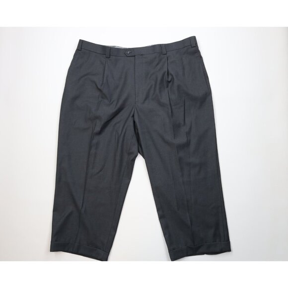 Caravelli Mens Size 54R Super 150s 3 Piece Suit Wedding Gray Pants 48x27 - Picture 11 of 16